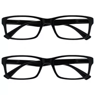 Okulary przeciwsłoneczne - The Reading Glasses Company Te okulary do czytania przedsiębiorstwach czarno-niebieski brązowy kolor liliowy Reader wartość 4er Pack Mężczyźni Kobiety rrrr92   czarny RR92-1-300 - miniaturka - grafika 1