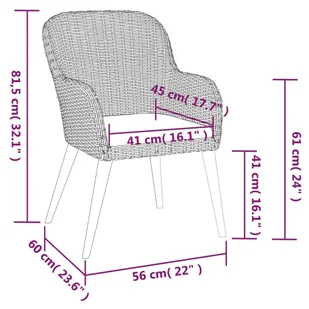 7-częściowy zestaw mebli ogrodowych z poduszkami, czarny - Meble ogrodowe - miniaturka - grafika 11
