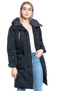 Damska Kurtka Zimowa Lee Elongated Puffer Black L56Fmk01-L - Kurtki damskie - miniaturka - grafika 1
