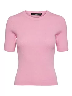 VERO MODA Women's VMGOLD Rib SS O-Neck Open Back Top sweter, cukierki, M, cukierek, M - Swetry damskie - miniaturka - grafika 1