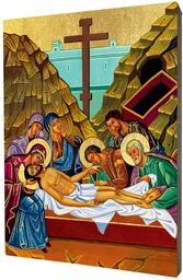Ikona złożenie Jezusa do grobu - Ikony i obrazy sakralne Ikona złożenie Jezusa do grobu - Ikony i obrazy sakralne - miniaturka - grafika 1