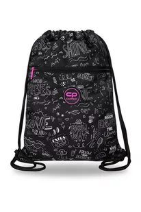 Patio Worek na buty Vert B&W scribble D070325 CoolPack - Worki na buty - miniaturka - grafika 1