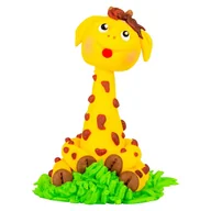 Dodatki do ciast w proszku - FIGURKA CUKROWA WESOŁA ŻYRAFA SAFARI - miniaturka - grafika 1