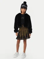 Sukienki i spódniczki dla dziewczynek - Karl Lagerfeld Kids Sukienka codzienna Z30189 D Czarny Regular Fit - miniaturka - grafika 1