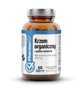Krzem organiczny z pędów bambusa naturalna krzemionka 224 mg z dodatkiem BioPerine 60 kapsułek PharmoVit - Suplementy naturalne - miniaturka - grafika 1