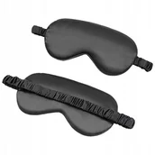 Akcesoria do bielizny - OPASKA NA OCZY SPANIA Premium SATYNOWA Nocna BLACK - miniaturka - grafika 1