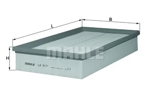 Filtr powietrza Mahle LX 517 - Filtry powietrza - miniaturka - grafika 1