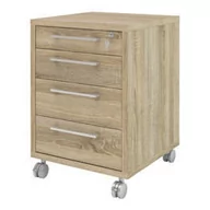 Szafki biurowe - Tvilum, Kontenerek Prima, Dąb, 48x49 cm - miniaturka - grafika 1