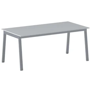 B2B Partner Stół PRIMO BASIC z szarosrebrnym stelażem, 1800 x 900 x 750 mm, szary 499063 - Stoły warsztatowe - miniaturka - grafika 1