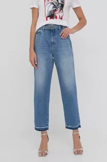 Spodnie damskie - Pinko jeansy damskie high waist - grafika 1