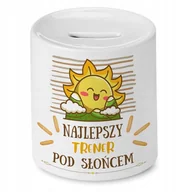 Skarbonki - Dla Trenera Skarbonka na Urodziny na Prezent z Nadrukiem ze Zdjęciem + Opakowanie na prezent (wzór 04) - miniaturka - grafika 1