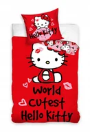 Pościel dla dzieci - Pościel Hello Kitty World Cutest Oryginał 140x200 - miniaturka - grafika 1