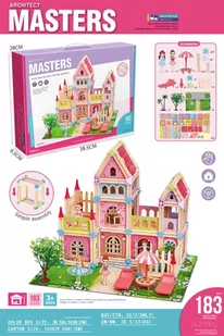 Drewniany Domek + Akcesoria 183el. - Zabawki interaktywne dla dzieci - miniaturka - grafika 1