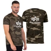 Odzież taktyczna i umundurowanie - Koszulka Alpha Industries Basic 100501C 239 - Oliwkowa Camo M - miniaturka - grafika 1