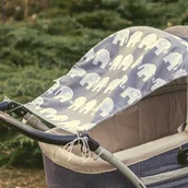 Akcesoria do wózków - Sango Trade ŻAGIEL PRZECIWSŁONECZNY - Słonie - miniaturka - grafika 1