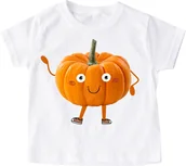 Koszulki dla dziewczynek - koszulka na święto dyni do szkoły dynia15 - miniaturka - grafika 1