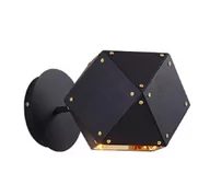 Lampy ścienne - Geometry - kinkiet nowoczesny czarny mat złoty Geometry Wall - miniaturka - grafika 1