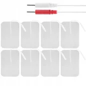 Masażery - Elektrody Żelowe Tens Ems 5X9 Cm Nakładki Pady Do Elektrostymulatora 8 Szt - miniaturka - grafika 1