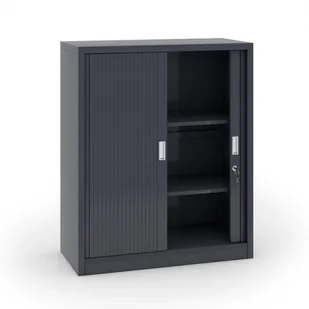 B2B Partner Szafa metalowa z żaluzjowymi drzwiami - 2 szt., 1200x1000x450 mm, an - Szafy biurowe - miniaturka - grafika 1