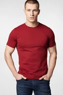 Koszulki męskie - T-shirt Bordowy Bawełniany PM6 - miniaturka - grafika 1