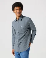 Koszule męskie - Męska koszula Wrangler LS 1 PKT SHIRT M - miniaturka - grafika 1