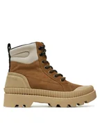 Botki damskie - Pepe Jeans Trapery PLS50538 Brązowy - miniaturka - grafika 1