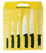 Noże kuchenne - Zestaw PIĘCIU noży kuchennych z ostrzałką DICK Pro Dynamic No 8510000 CZARNE - miniaturka - grafika 1