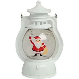 Lampion Led 12,6 Cm Świecznik Święty Mikołaj Dekoracja Świąteczna Latarenka - Świeczniki - miniaturka - grafika 1