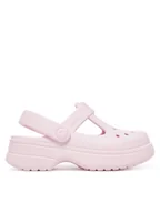 Buty dla dziewczynek - Crocs Sandały Classic Mary Jane Clog K 210615 Różowy - miniaturka - grafika 1