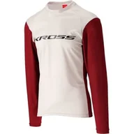 Koszulki rowerowe - Koszulka rowerowa KROSS Hyde Long Sleeve ( XL) Czerwono-biały - miniaturka - grafika 1
