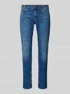 Spodnie męskie - Jeansy o kroju tapered fit z 5 kieszeniami model ‘SPIKE’ - miniaturka - grafika 1