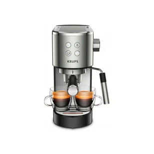 Ekspres kolbowy Krups Virtuoso XP442C11 - używany, szaro-czarny - AGD OUTLET - miniaturka - grafika 1