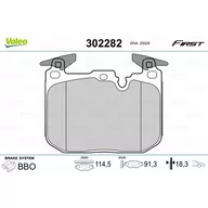 Klocki hamulcowe - Klocki hamulcowe - komplet VALEO 302282 - miniaturka - grafika 1