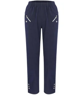 Wygodne elastyczne spodnie damskie w gumkę proste-50 - Spodnie damskie - miniaturka - grafika 1