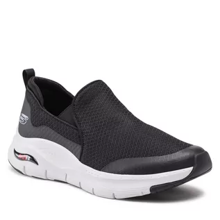 Sneakersy damskie - SKECHERS Sneakersy Banlin 232043/BKW Black/White - grafika 1