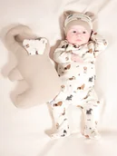 Kombinezony dla dzieci - Niemowlęce śpiochy w pieski Nicol r.68 - miniaturka - grafika 1