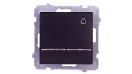 Wyłączniki światła i elektryczne - Ospel Sonata czarny łącznik dzwonkowy ŁP-6RS/m/33 ŁP-6RS/m/33 - miniaturka - grafika 1
