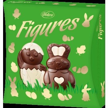Praliny Vobro Figurki z kremem o smaku orzechowym 169 g