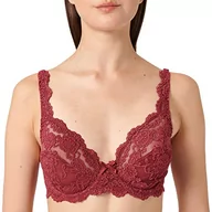 Biustonosze - Sassa Damski biustonosz z fiszbinami, czerwony (Cardinal 250), Rozmiar uniwersalny/Rozmiar producenta:75C - miniaturka - grafika 1