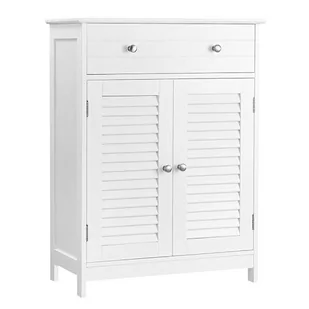 Szafka łazienkowa, 60 x 30 x 80 cm, szafka z 2 drzwiami, szufladą, regulowaną półką, ska - Szafki łazienkowe - miniaturka - grafika 1