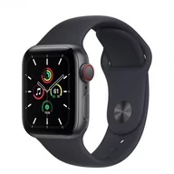 Smartwatch - Apple Watch SE 40mm GPS + Cellular Space Grey Platinium Sport Brązowy MKR33WB/A - miniaturka - grafika 1