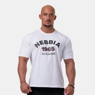 NEBBIA Koszulka Golden Era White - Koszulki sportowe męskie - miniaturka - grafika 1