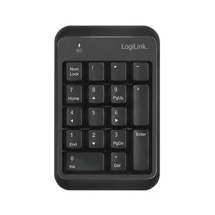 LogiLink Klawiatra numeryczna Bluetooth v5.1 Czarna ID0201 - Klawiatury - miniaturka - grafika 1