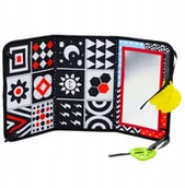 Maty edukacyjne - LeanToys Mata Edukacyjna Sensoryczna Kontrastowa Z Lusterkiem Dla niemowląt - miniaturka - grafika 1