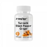 Witaminy i minerały - IRONFLEX Turmerik Black Papper Ginger - 100 tabs. - miniaturka - grafika 1