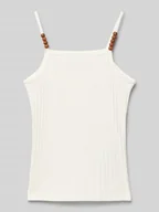 Koszulki dla dziewczynek - Top o kroju slim fit z cienkimi ramiączkami model ‘MILANA’ - miniaturka - grafika 1