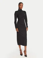 Sukienki - Fracomina Sukienka codzienna FS25WD2007W62601 Czarny Slim Fit - miniaturka - grafika 1