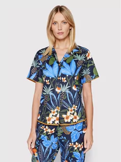 Piżamy damskie - Cyberjammies Koszulka piżamowa Sierra 9069 Granatowy Regular Fit - grafika 1