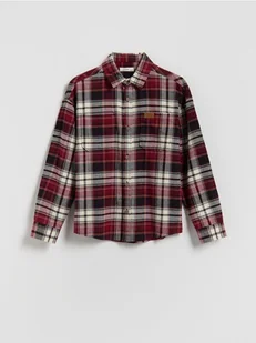 Reserved - Bawełniana koszula w kratę - bordowy - Bluzki dla chłopców - miniaturka - grafika 1