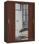 Szafy - Szafa z lustrem i przesuwnymi drzwiami wenge M6-G09 - miniaturka - grafika 1